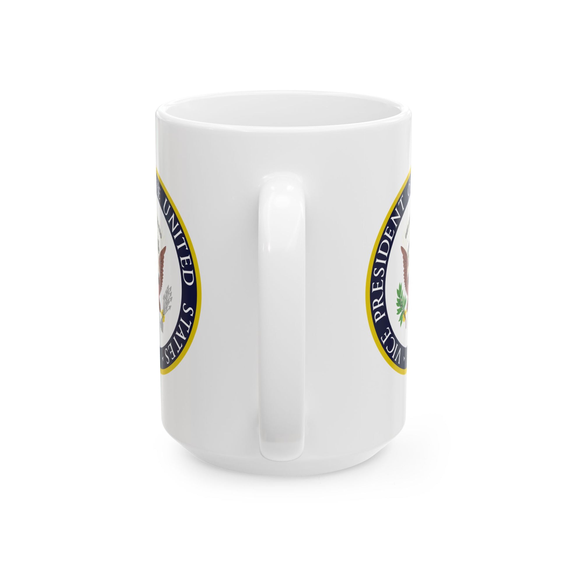 Vice President of the United States Seal Coffee Mug - Double Sided White Ceramic 15oz by TheGlassyLass.com