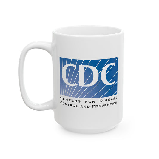 CDC Coffee Mug - Double Sided White Ceramic 15oz by TheGlassyLass.com