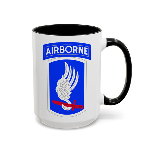 173rd Airborne Brigade Seal Coffee Mug - Double Sided Print, Black Accent White Ceramic, 15oz by TheGlassyLass.com