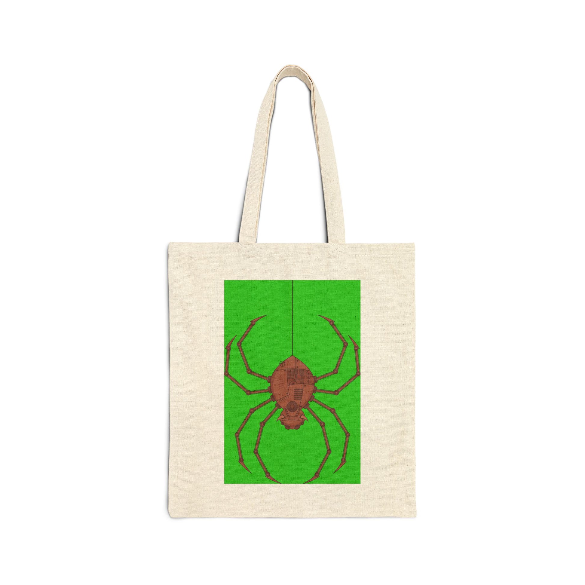 Mean Mr. Spider (Steampunk) Logo Tote Bag - Heavyweight 100% Cotton Canvas by TheGlassyLass.com
