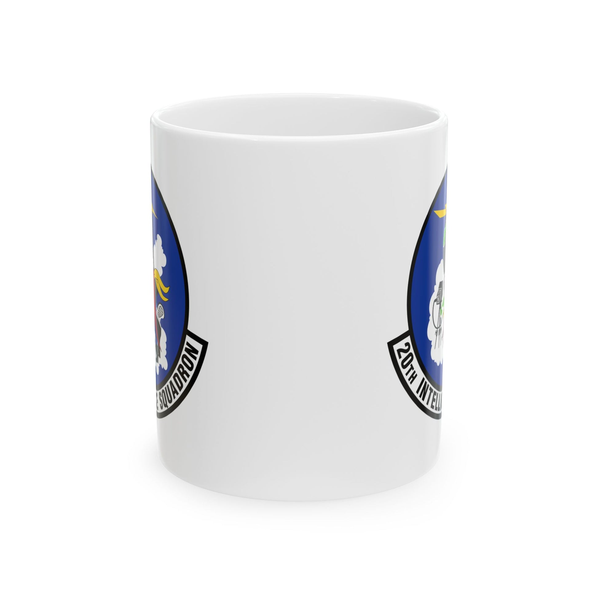 20th Intelligence Squadron Coffee Mug - Double Sided Print, White Ceramic, 11oz by TheGlassyLass.com