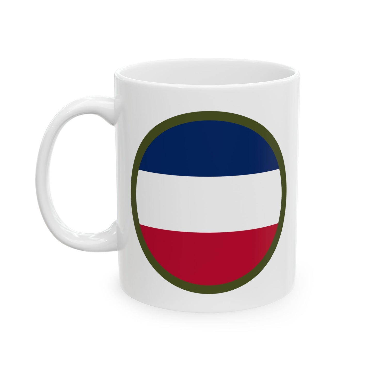 Army Forces Command (FORSCOM) Insignia Coffee Mug - Double Sided White Ceramic 11oz - by TheGlassyLass.com