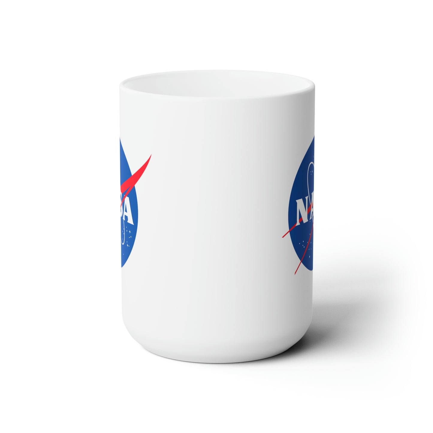 NASA Seal Coffee Mug - Double Sided White Ceramic 15oz by TheGlassyLass.com
