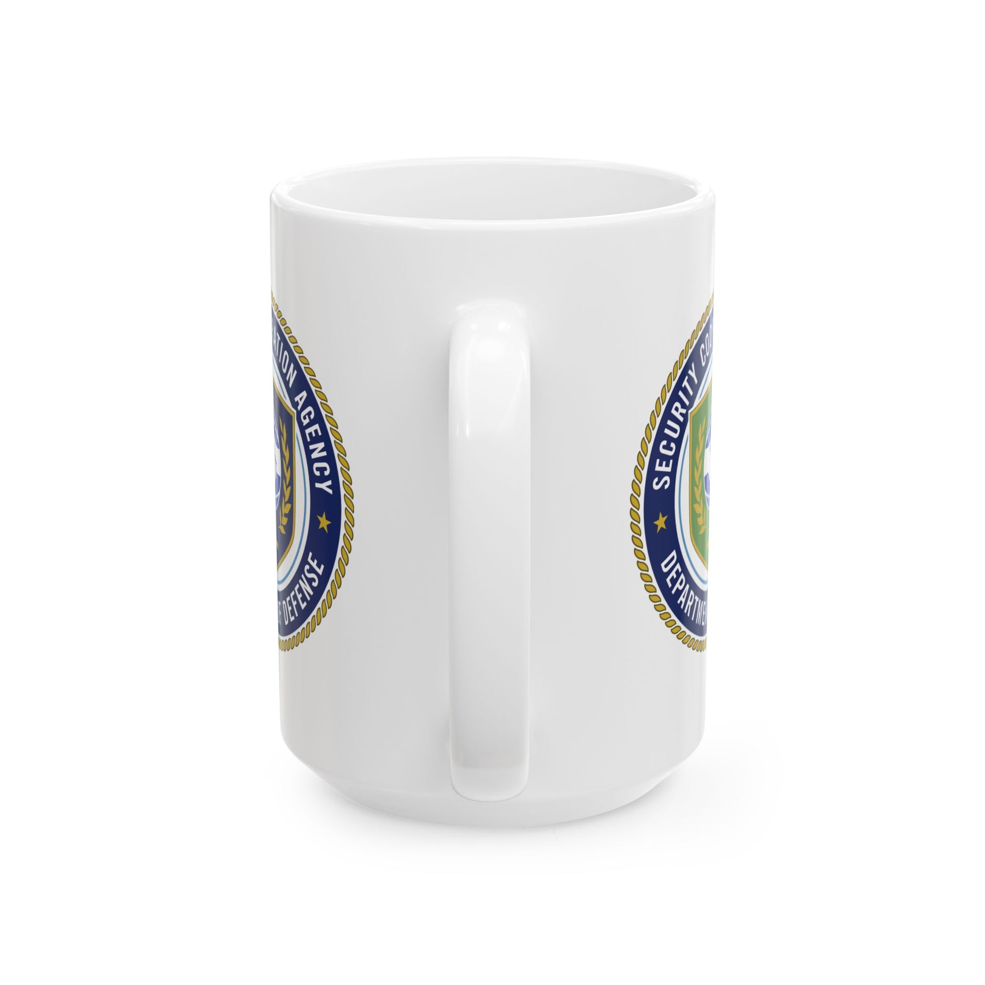 Defense Security Cooperation Agency Coffee Mug - Double Sided Print, White Ceramic, 15oz by TheGlassyLass.com