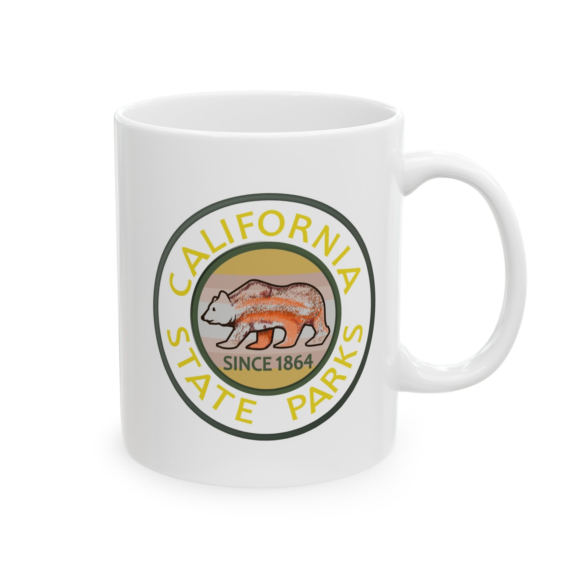 California State Parks Coffee Mug - Double Sided White Ceramic 11oz by TheGlassyLass.com