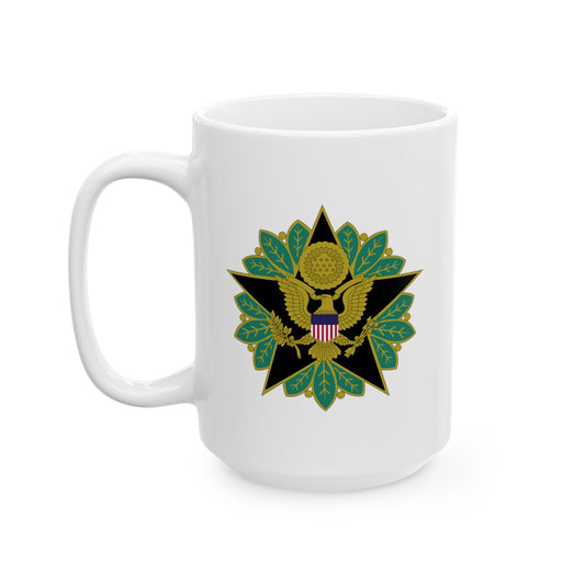 US Army General Staff - Double Sided White Ceramic Coffee Mug 15oz by TheGlassyLass.com