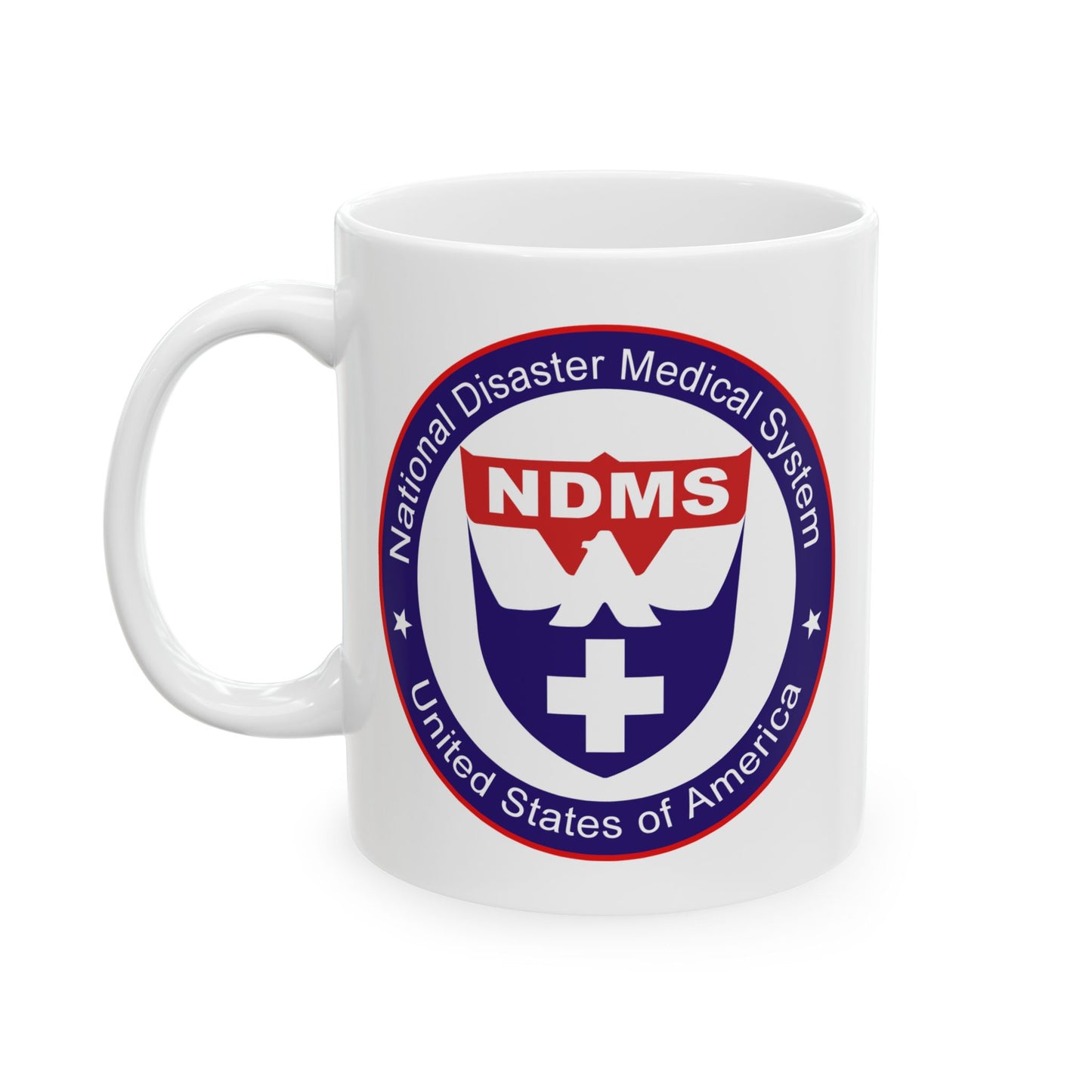 National Disaster Medical System Coffee Mug - Double Sided Print, White Ceramic, 11oz by TheGlassyLass