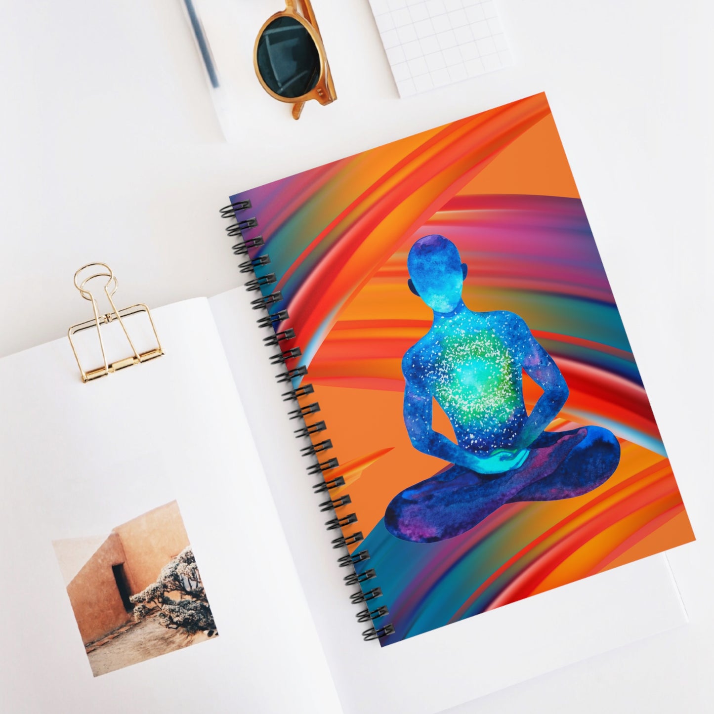 Peace from Within: Spiral Notebook - Log Books - Journals - Diaries - and More Custom Printed by TheGlassyLass
