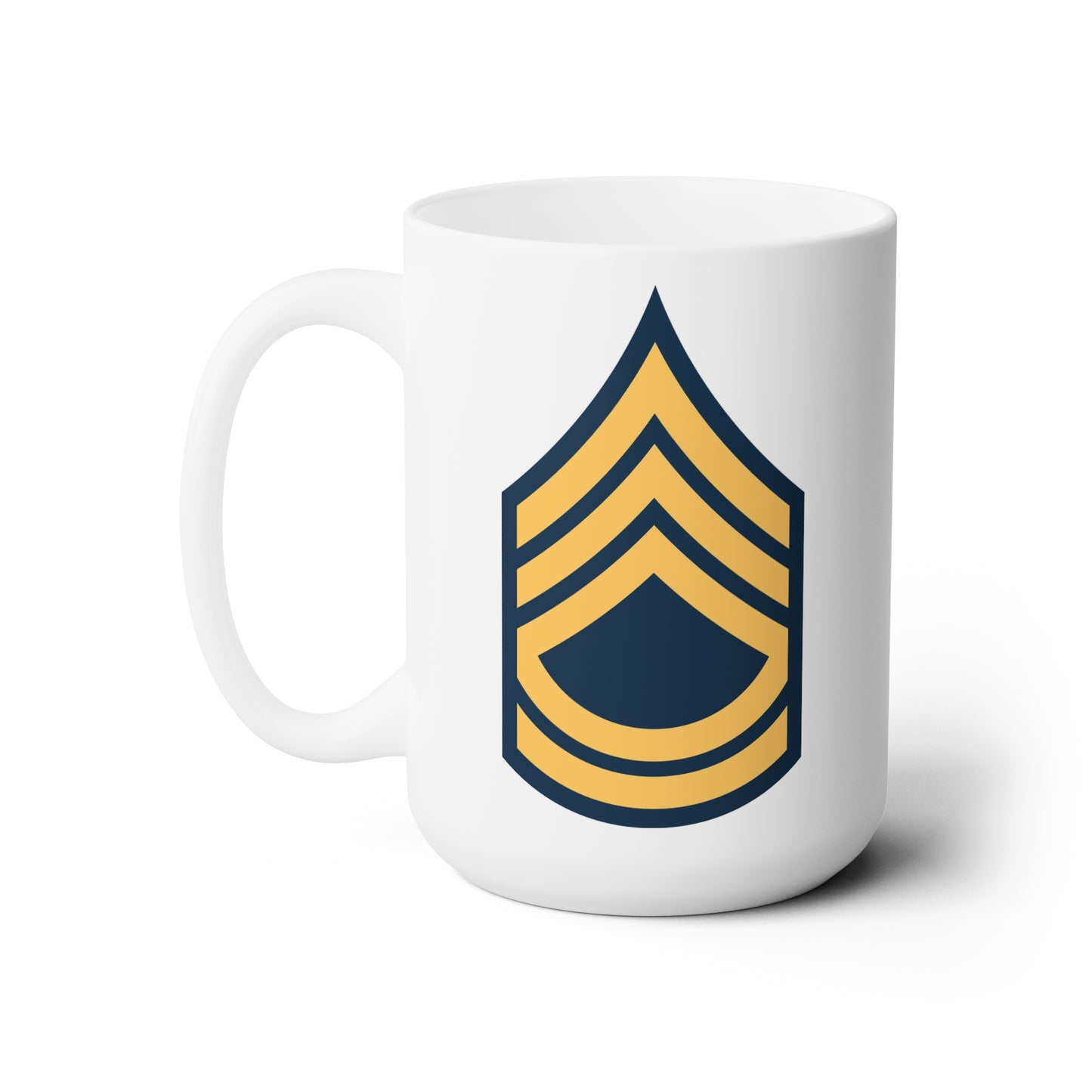 US Army Sergeant 1st Class Coffee Mug - Double Sided Print White Ceramic 15oz by TheGlassyLass.com