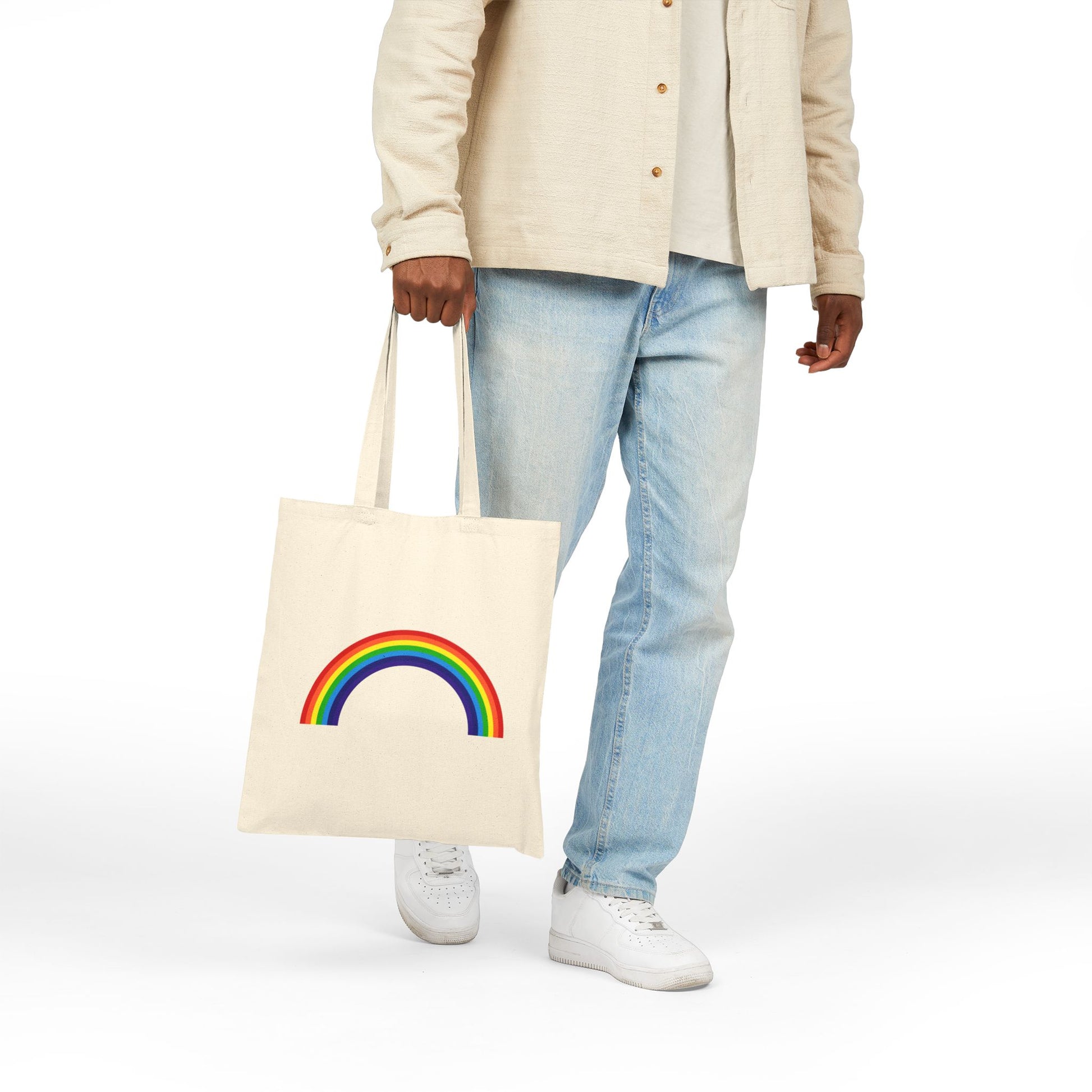 Over the Rainbow Logo Tote Bag - Heavyweight 100% Cotton Canvas by TheGlassyLass.com