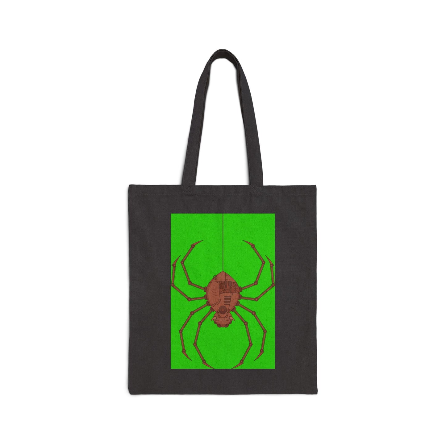 Mean Mr. Spider (Steampunk) Logo Tote Bag - Heavyweight 100% Cotton Canvas by TheGlassyLass.com