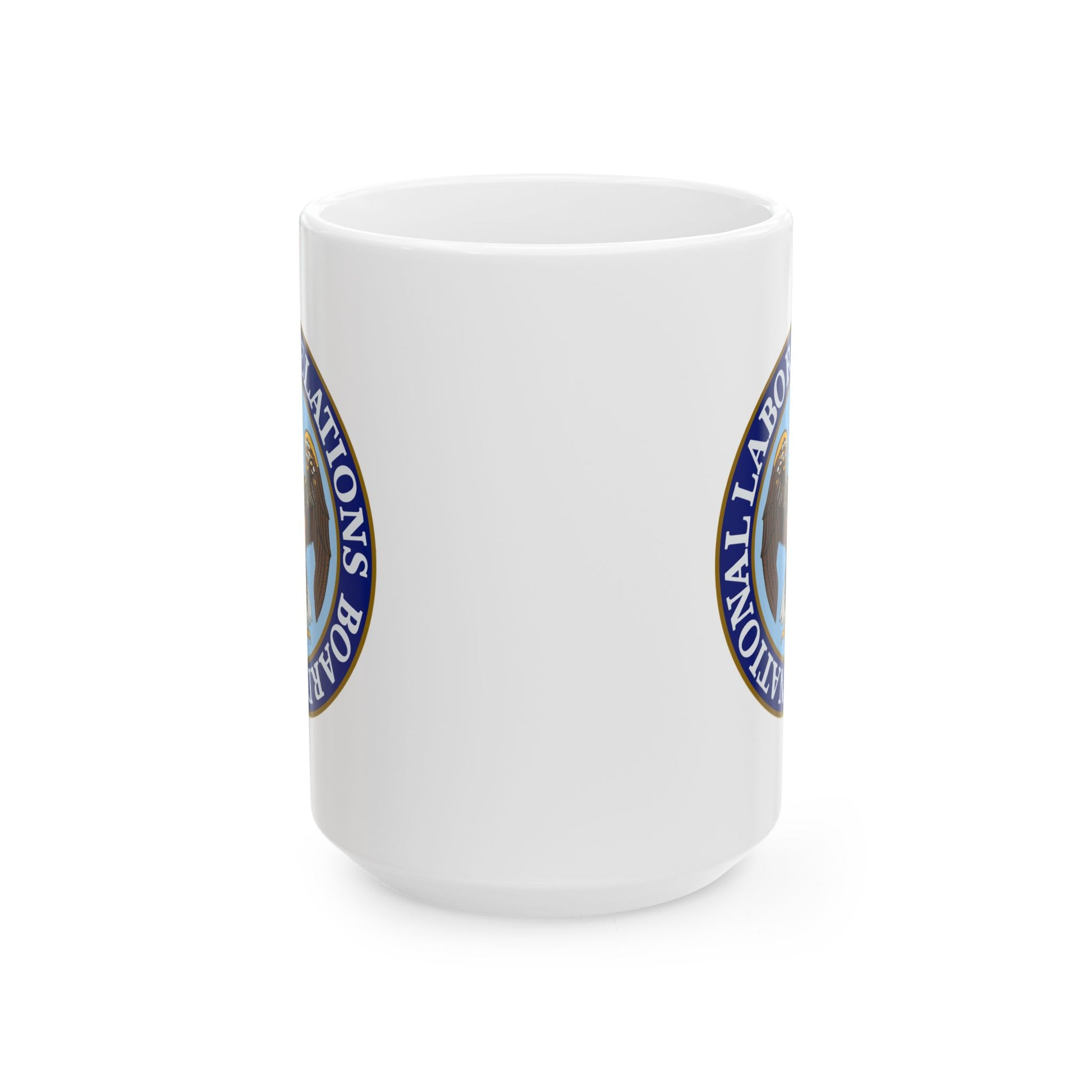 National Labor Relations Board Seal Coffee Mug - Double Sided Print, White Ceramic, 15oz by TheGlassyLass.com