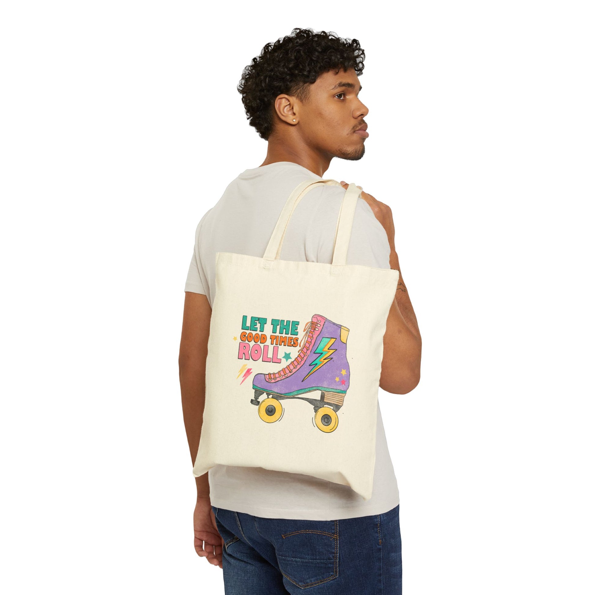 Let The Good Times Roll Tote Bag - Heavyweight 100% Cotton Canvas by TheGlassyLass.com