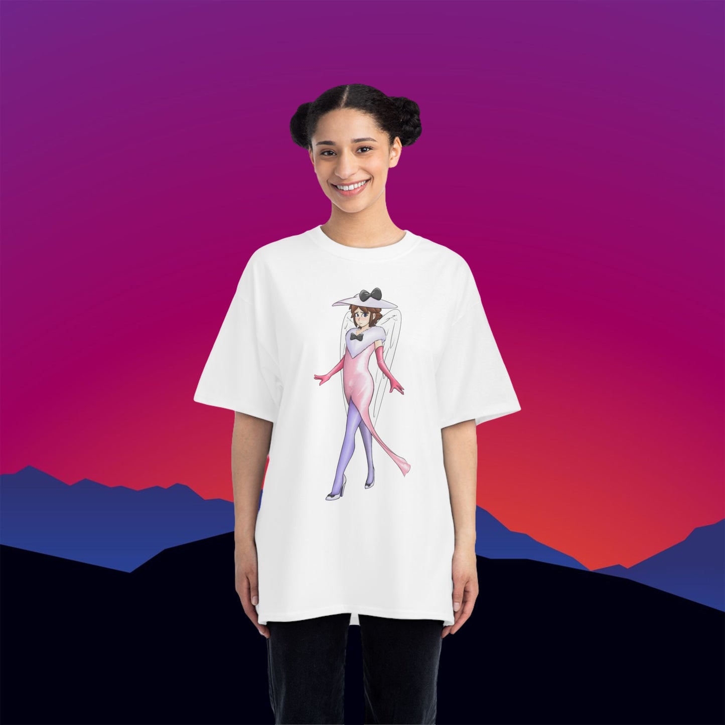 Angel Cosplay T-Shirt: (Hanes Beefy-T 100% Preshrunk Cotton) Custom Printed by TheGlassyLass.com