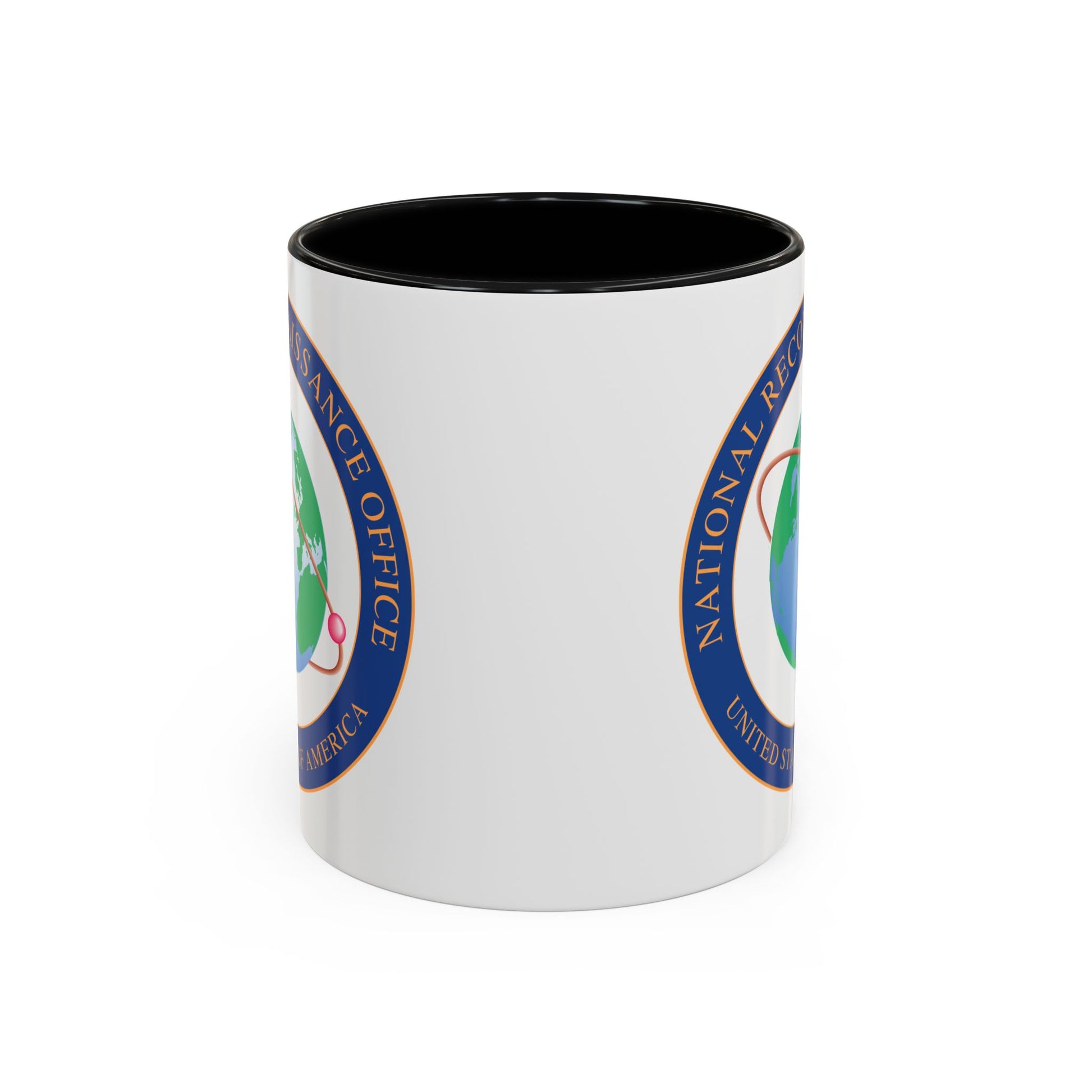 United States National Reconnaissance Office Coffee Mug - Double Sided Black Accent White Ceramic 11oz by TheGlassyLass.com