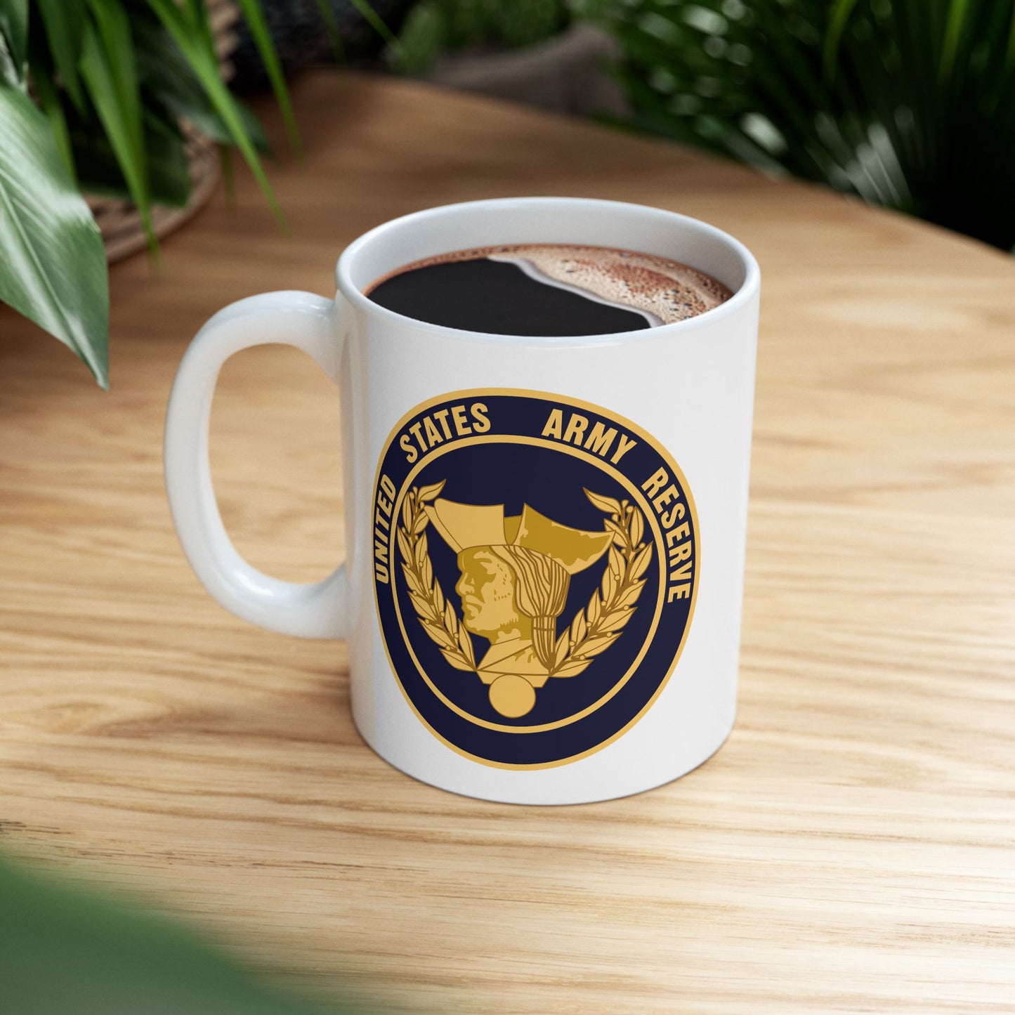 United States Army Reserve Seal - Double Sided White Ceramic Coffee Mug 11oz by TheGlassyLass.com