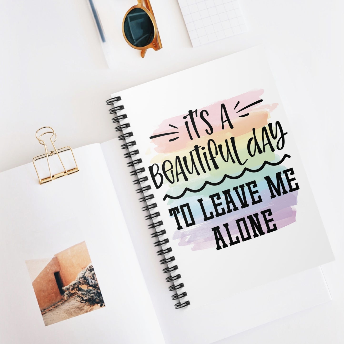 Beautiful Day: Spiral Notebook - Log Books - Journals - Diaries - and More Custom Printed by TheGlassyLass