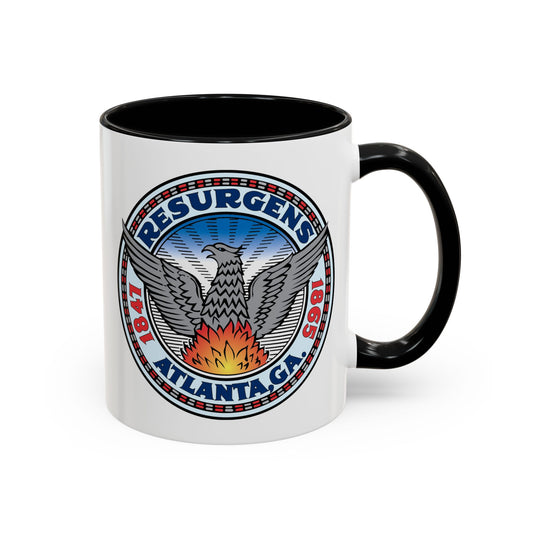 City of Atlanta Seal Coffee Mug - Double Sided Print, Black Accent White Ceramic, 11oz by TheGlassyLass.com