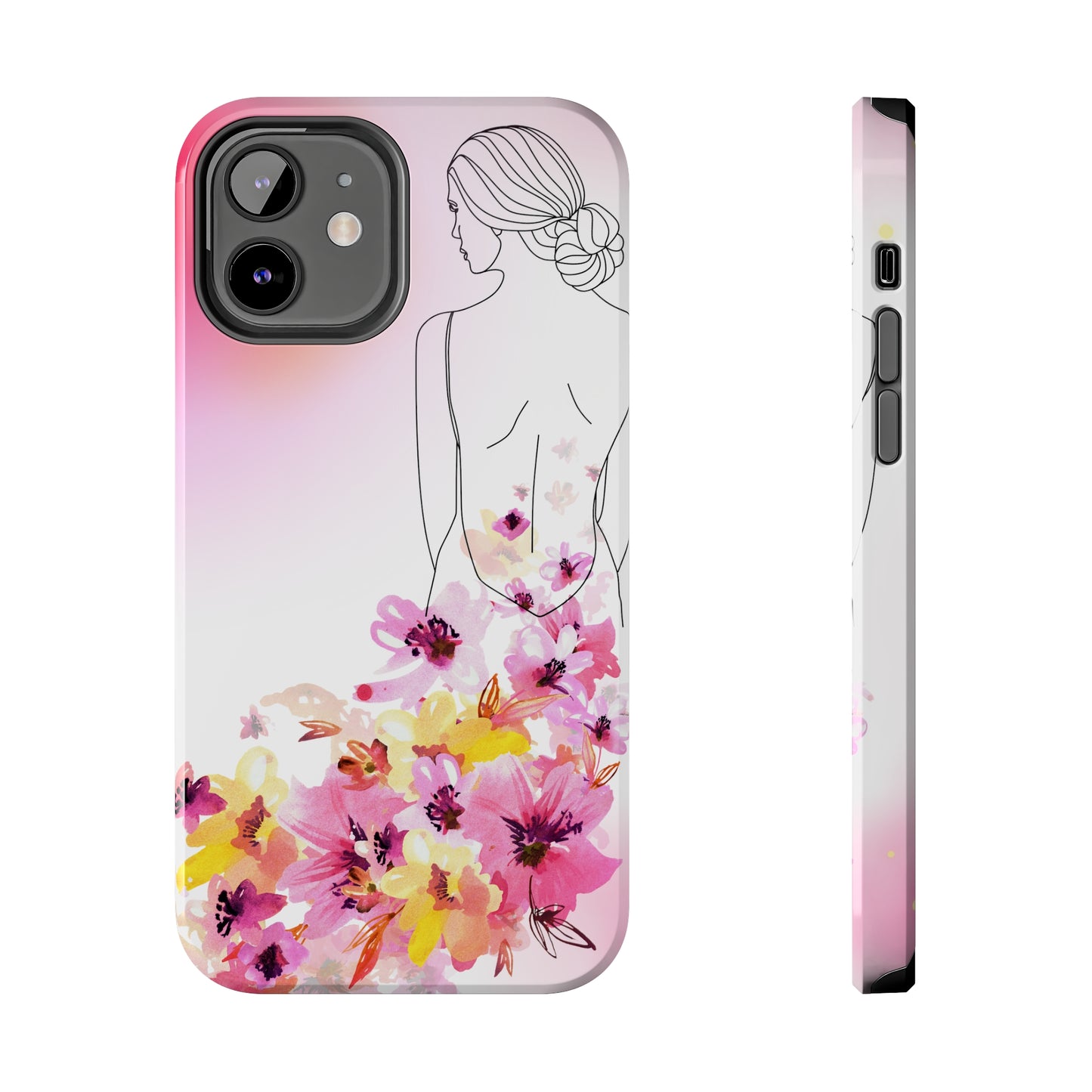 Flower Train Custom Printed iPhone case by TheGlassyLass.com