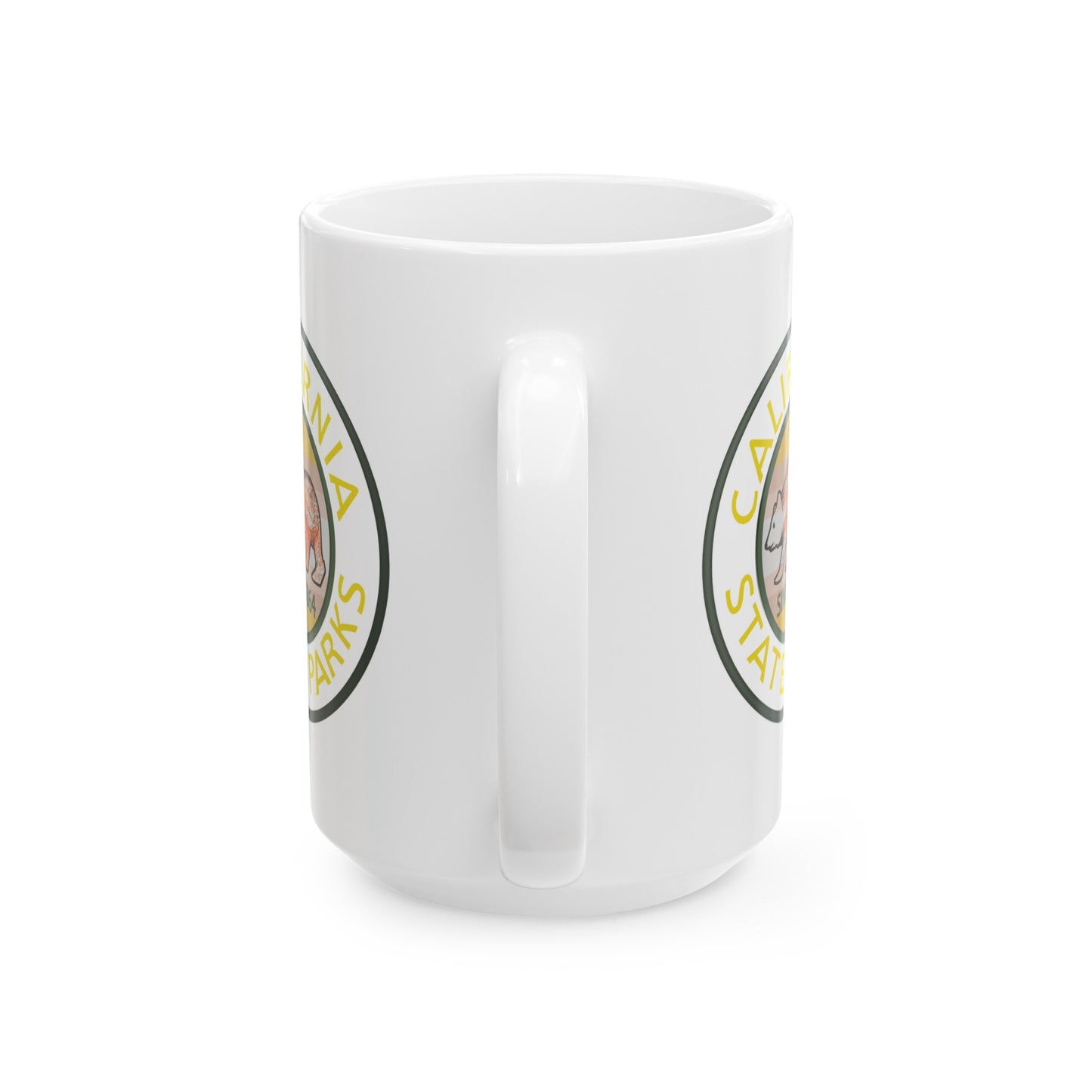 California State Parks Coffee Mug - Double Sided White Ceramic 15oz by TheGlassyLass.com