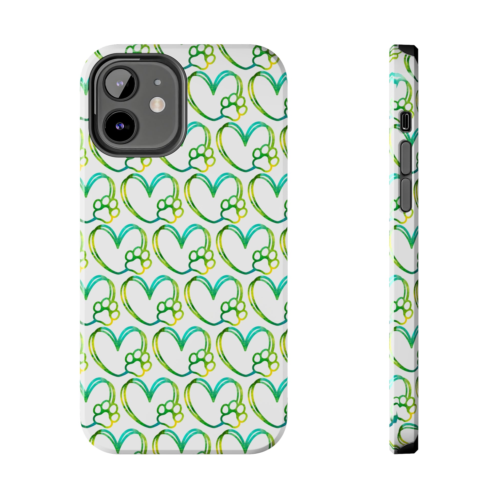 Paw Heart: iPhone Tough Case Design - Wireless Charging - Superior Protection - Original Graphics by TheGlassyLass.com