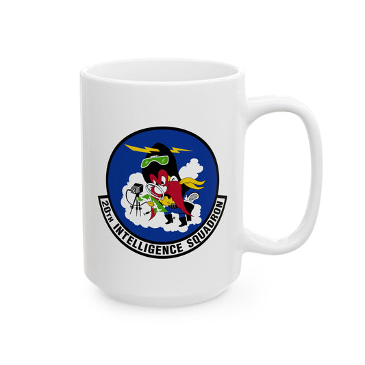 20th Intelligence Squadron Coffee Mug - Double Sided Print, White Ceramic, 15oz by TheGlassyLass.com