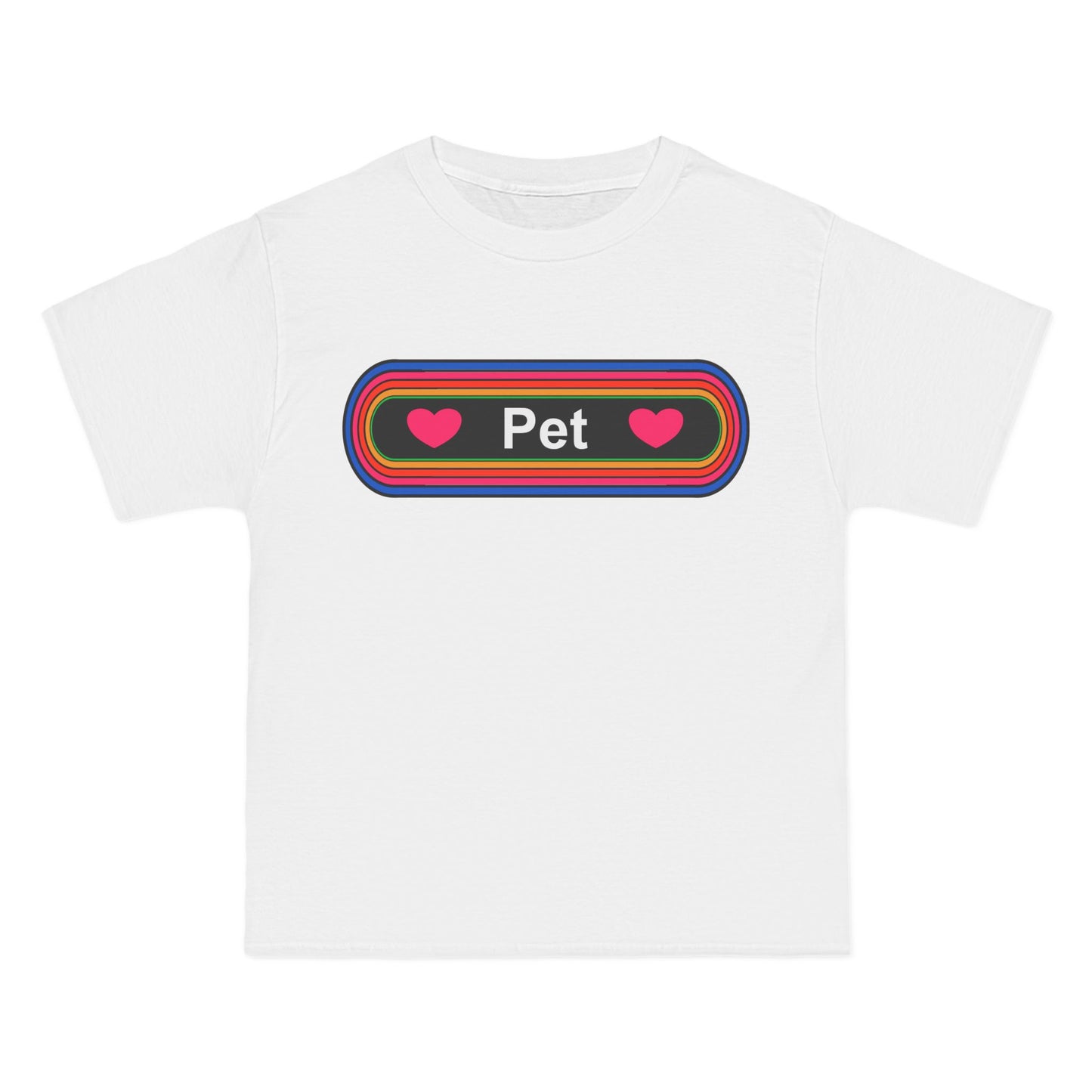 Pet T-Shirt: (Hanes Beefy-T 100% Preshrunk Cotton Custom Printed by TheGlassyLass.com