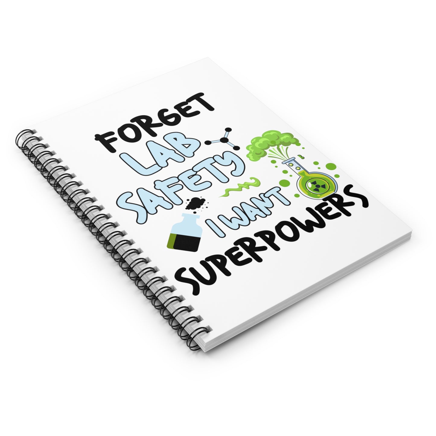 I Want Superpowers: Spiral Notebook - Log Books - Journals - Diaries - and More Custom Printed by TheGlassyLass