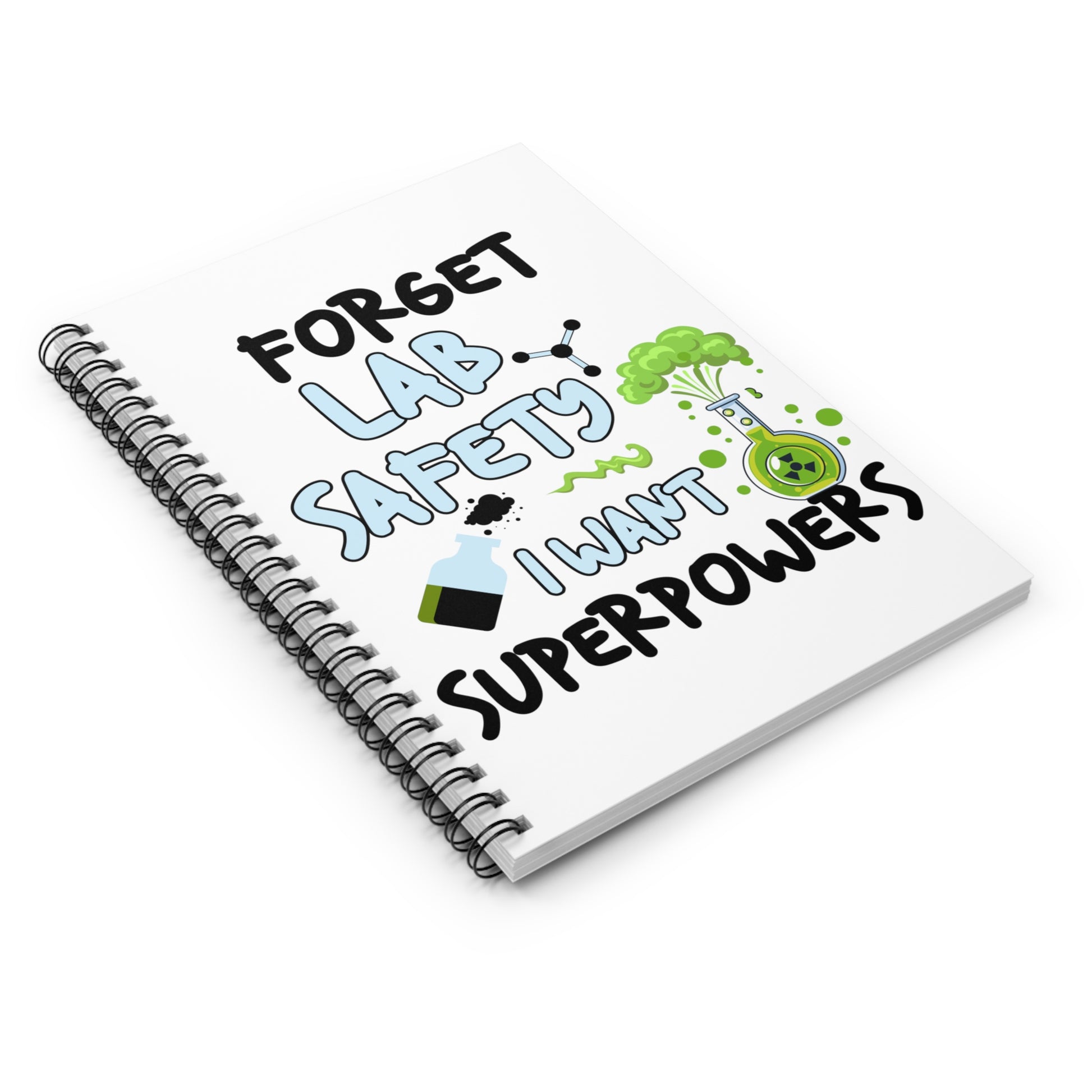 I Want Superpowers: Spiral Notebook - Log Books - Journals - Diaries - and More Custom Printed by TheGlassyLass
