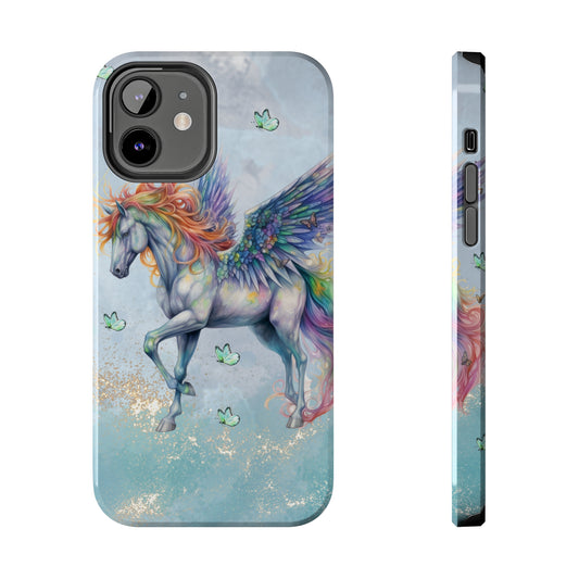 Mythical Unicorn: iPhone Tough Case Design - Wireless Charging - Superior Protection - Original Designs by TheGlassyLass.com