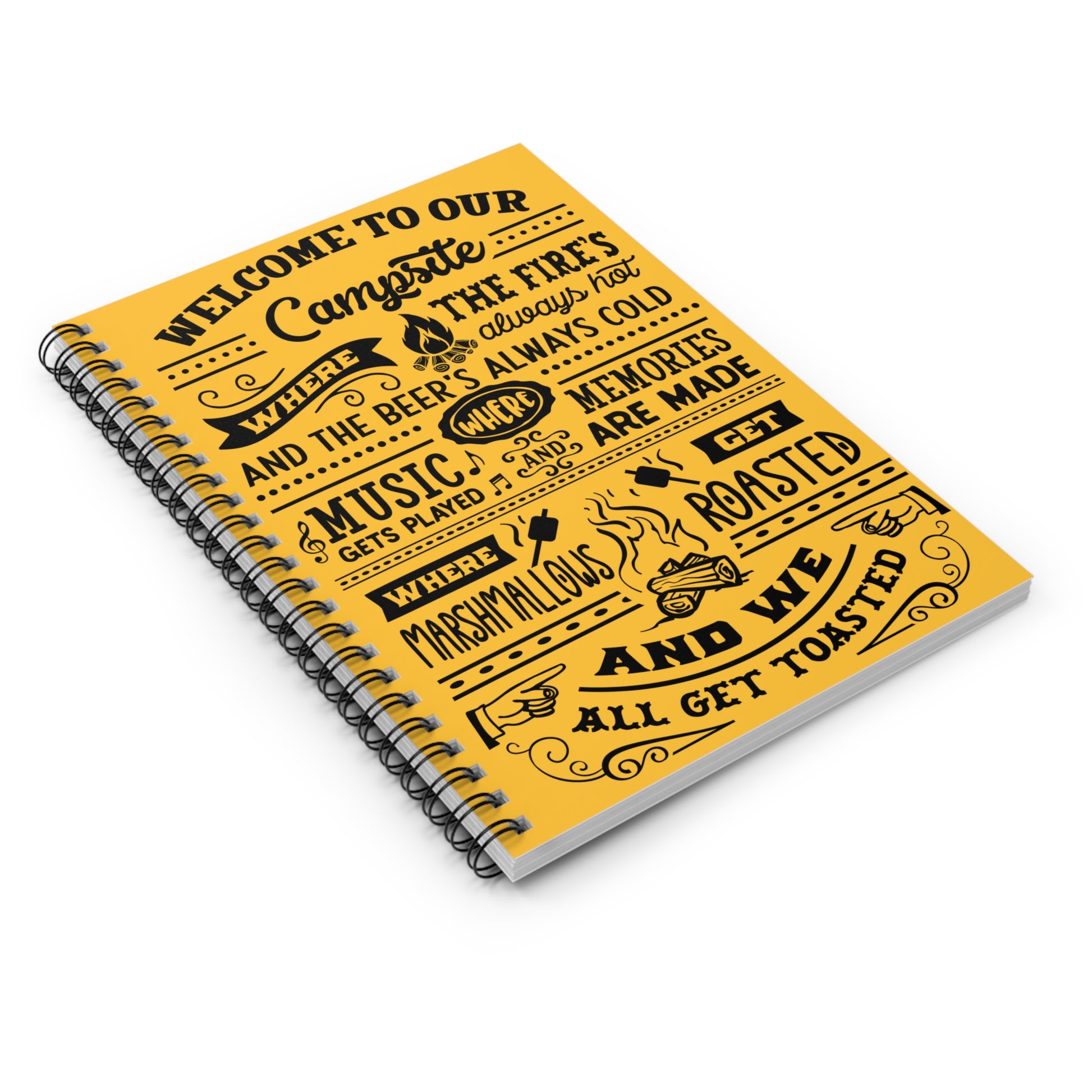 Campsite Rules: Spiral Notebook - Log Books - Journals - Diaries - and More Custom Printed by TheGlassyLass.com