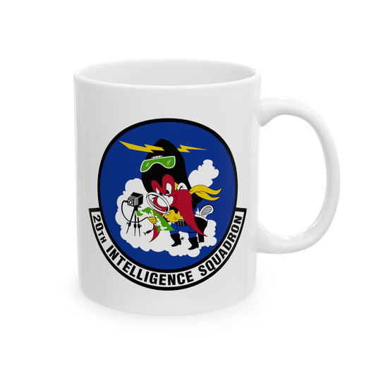 20th Intelligence Squadron Coffee Mug - Double Sided Print, White Ceramic, 11oz by TheGlassyLass.com
