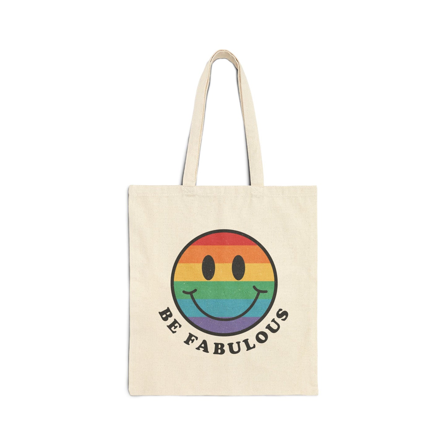Be Fabulous Logo Tote Bag - Heavyweight 100% Cotton Canvas by TheGlassyLass.com