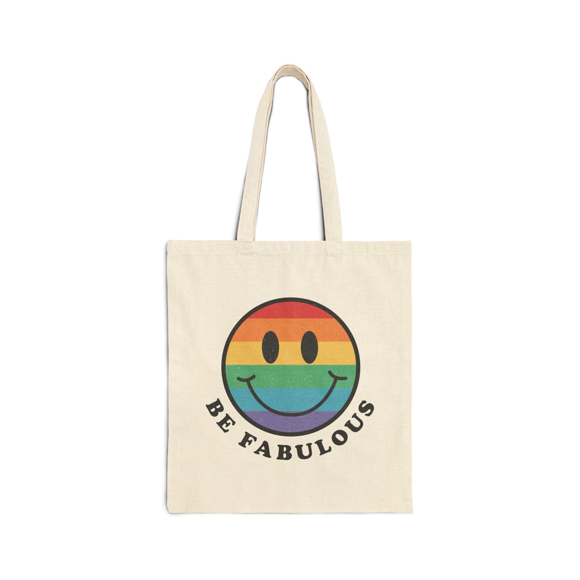 Be Fabulous Logo Tote Bag - Heavyweight 100% Cotton Canvas by TheGlassyLass.com