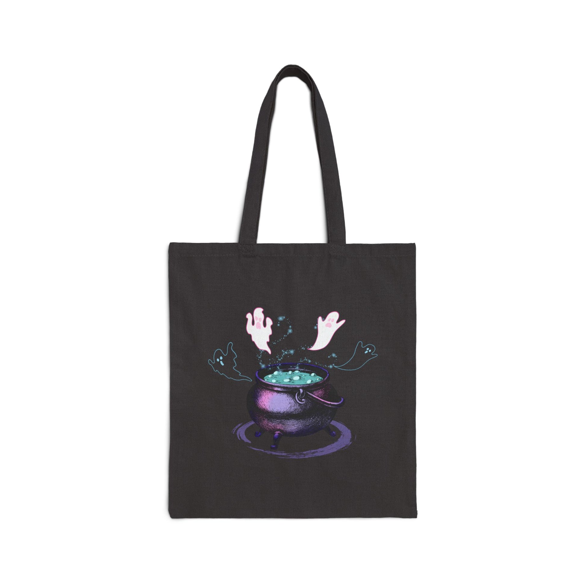 Ghostly Brew Haunted Halloween Tote Bag - Heavyweight 100% Cotton Canvas by TheGlassyLass.com