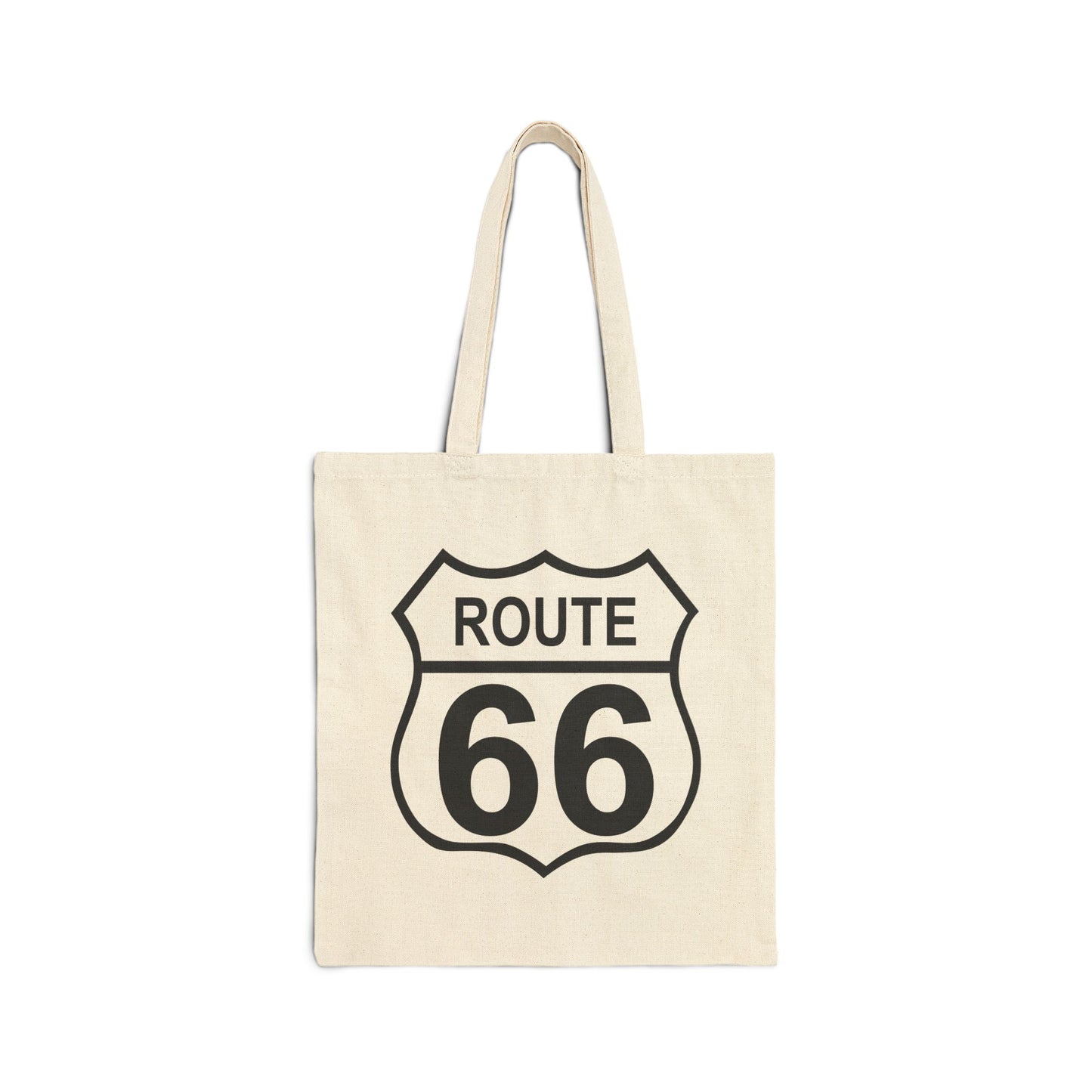 Historic Route 66 Tote Bag - Heavyweight 100% Cotton Canvas by TheGlassyLass.com