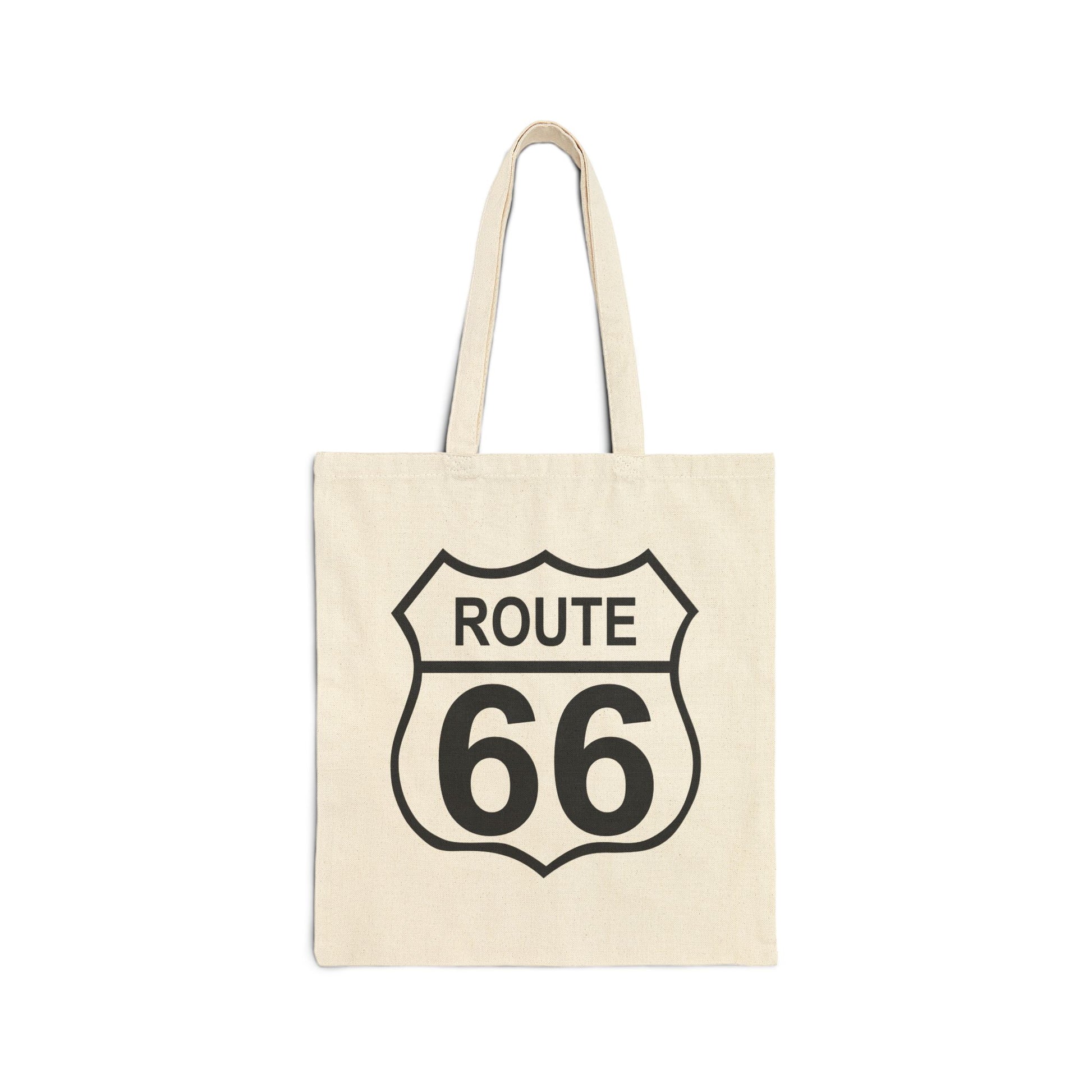 Historic Route 66 Tote Bag - Heavyweight 100% Cotton Canvas by TheGlassyLass.com