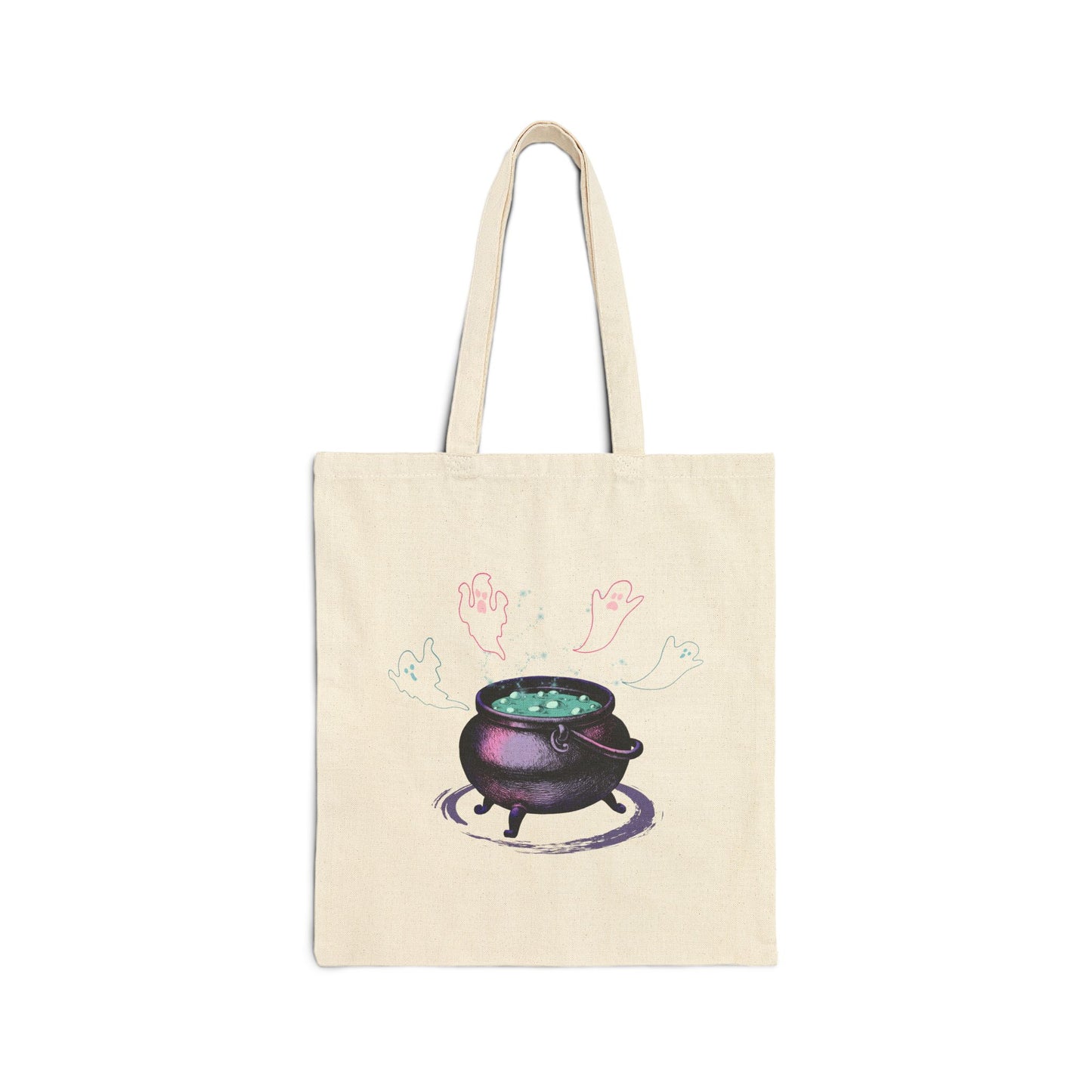 Ghostly Brew Haunted Halloween Tote Bag - Heavyweight 100% Cotton Canvas by TheGlassyLass.com