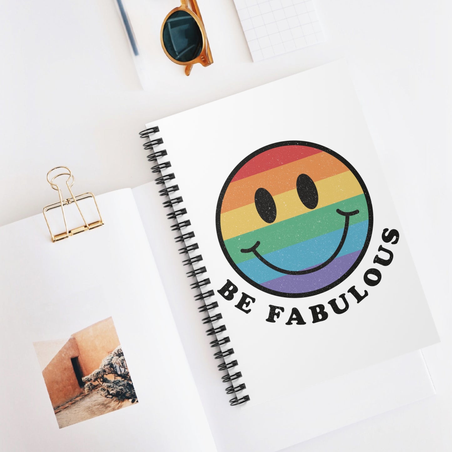 Be Fabulous: Spiral Notebook - Log Books - Journals - Diaries - and More Custom Printed by TheGlassyLass