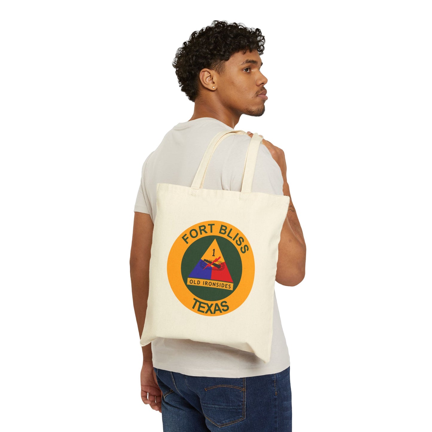 Fort Bliss Texas Seal Tote Bag - Heavyweight 100% Cotton Canvas by TheGlassyLass.com