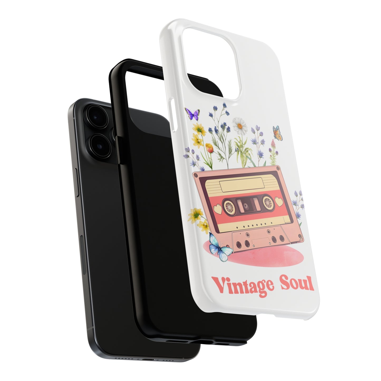 Vintage Soul: iPhone Tough Case Design - Wireless Charging - Superior Protection - Original Designs by TheGlassyLass.com