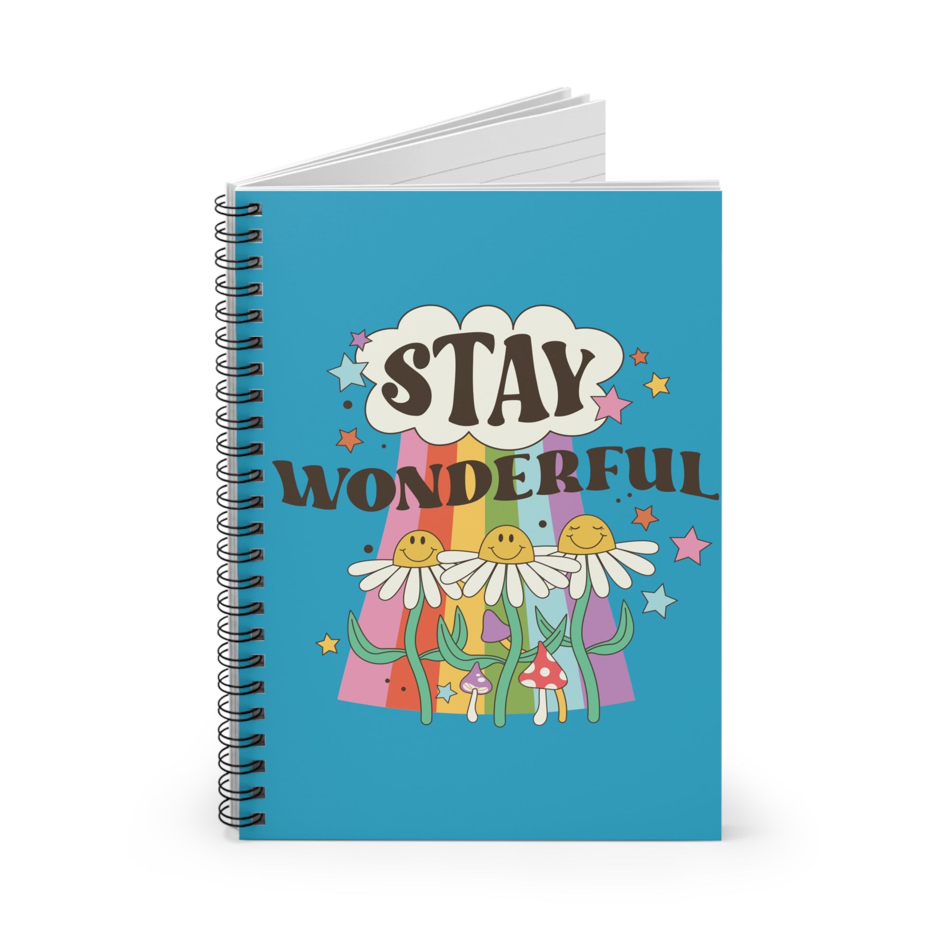 Stay Wonderful: Spiral Notebook - Log Books - Journals - Diaries - and More Custom Printed by TheGlassyLass.com