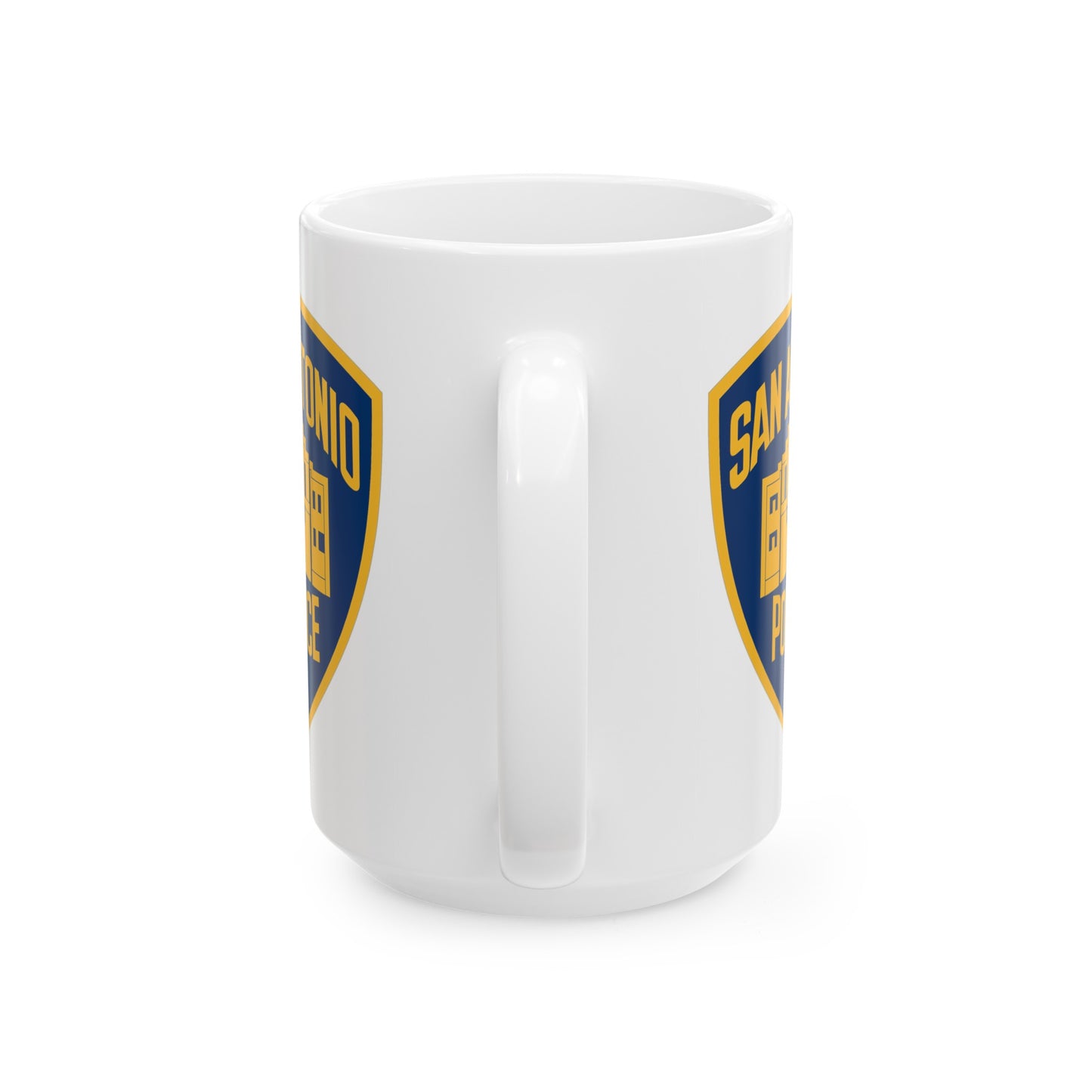 San Antonio Police Coffee Mug - Double Sided White Ceramic 15oz by TheGlassyLass.com