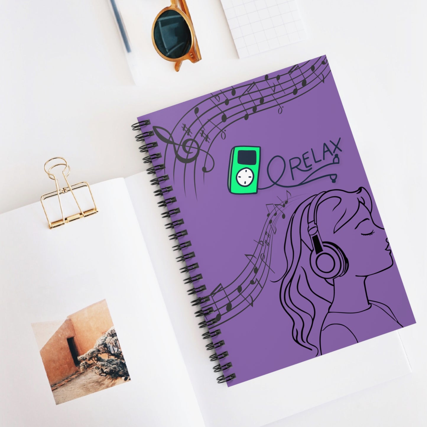 Relax in Solitude: Spiral Notebook - Log Books - Journals - Diaries - and More Custom Printed by TheGlassyLass.com