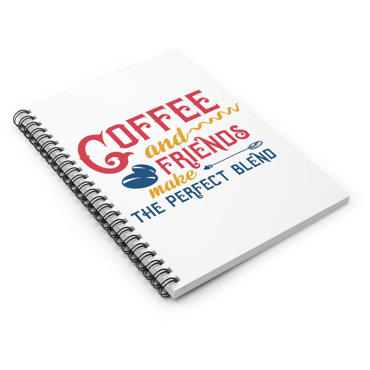 Coffee and Friends: Spiral Notebook - Log Books - Journals - Diaries - and More Custom Printed by TheGlassyLass