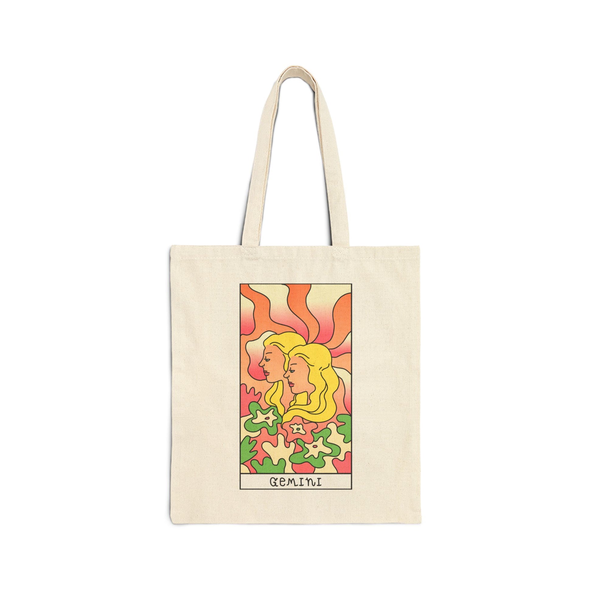 Gemini Tote Bag - Heavyweight 100% Cotton Canvas by TheGlassyLass.com