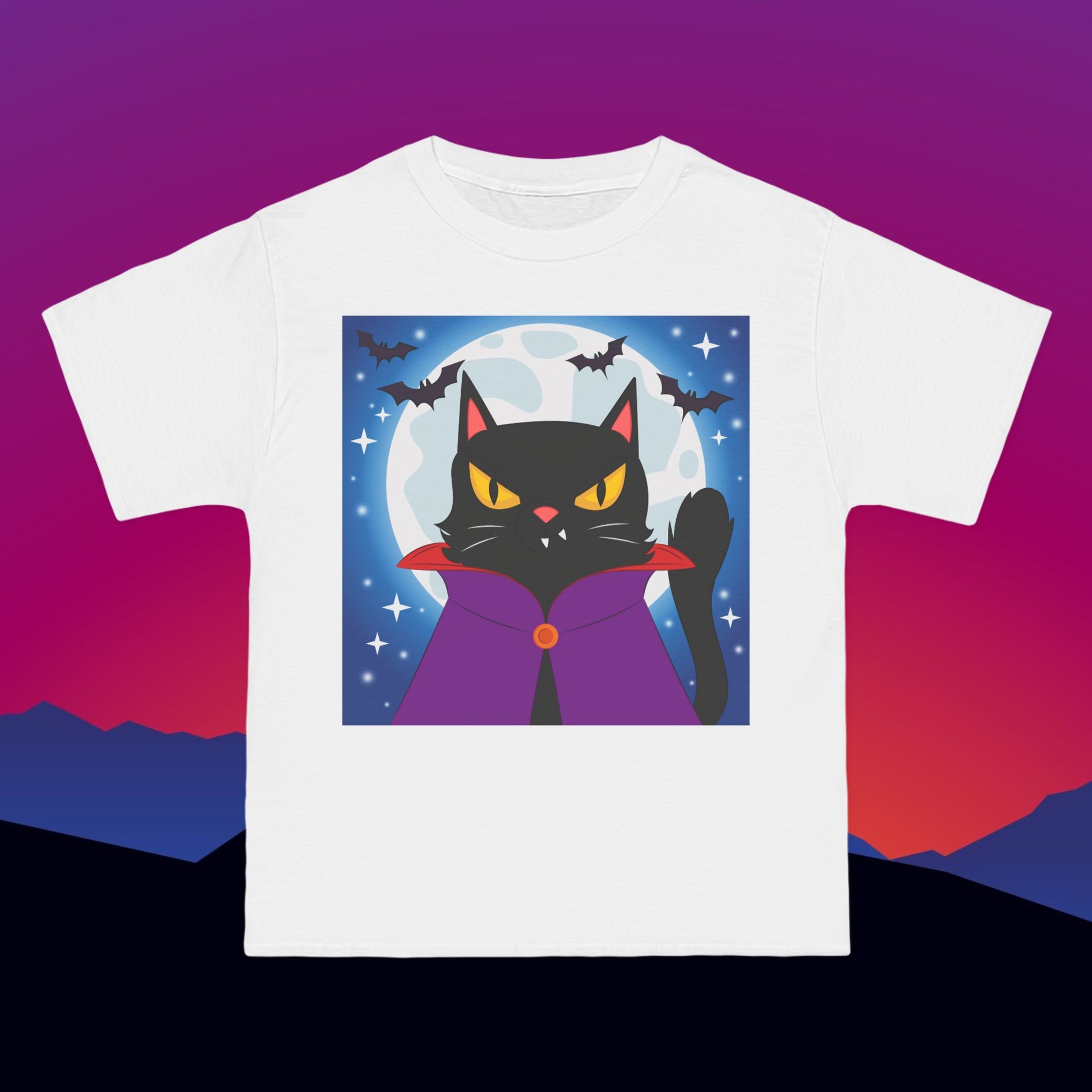 Feline Overlord T-Shirt: (Hanes Beefy-T 100% Preshrunk Cotton Custom Printed by TheGlassyLass.com