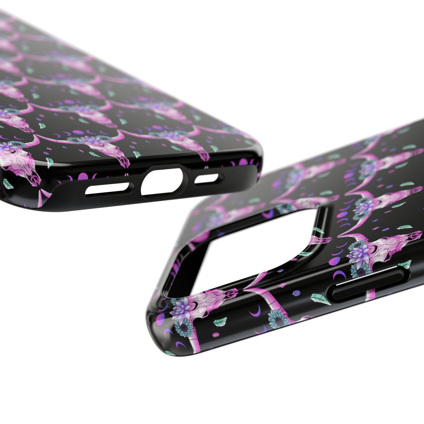 Crystal Skull Moon: iPhone Tough Case Design - Wireless Charging - Superior Protection - Original Graphics by TheGlassyLass.com
