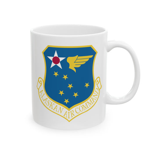US Air Force Alaskan Air Command - Double Sided White Ceramic Coffee Mug 11oz by TheGlassyLass.com