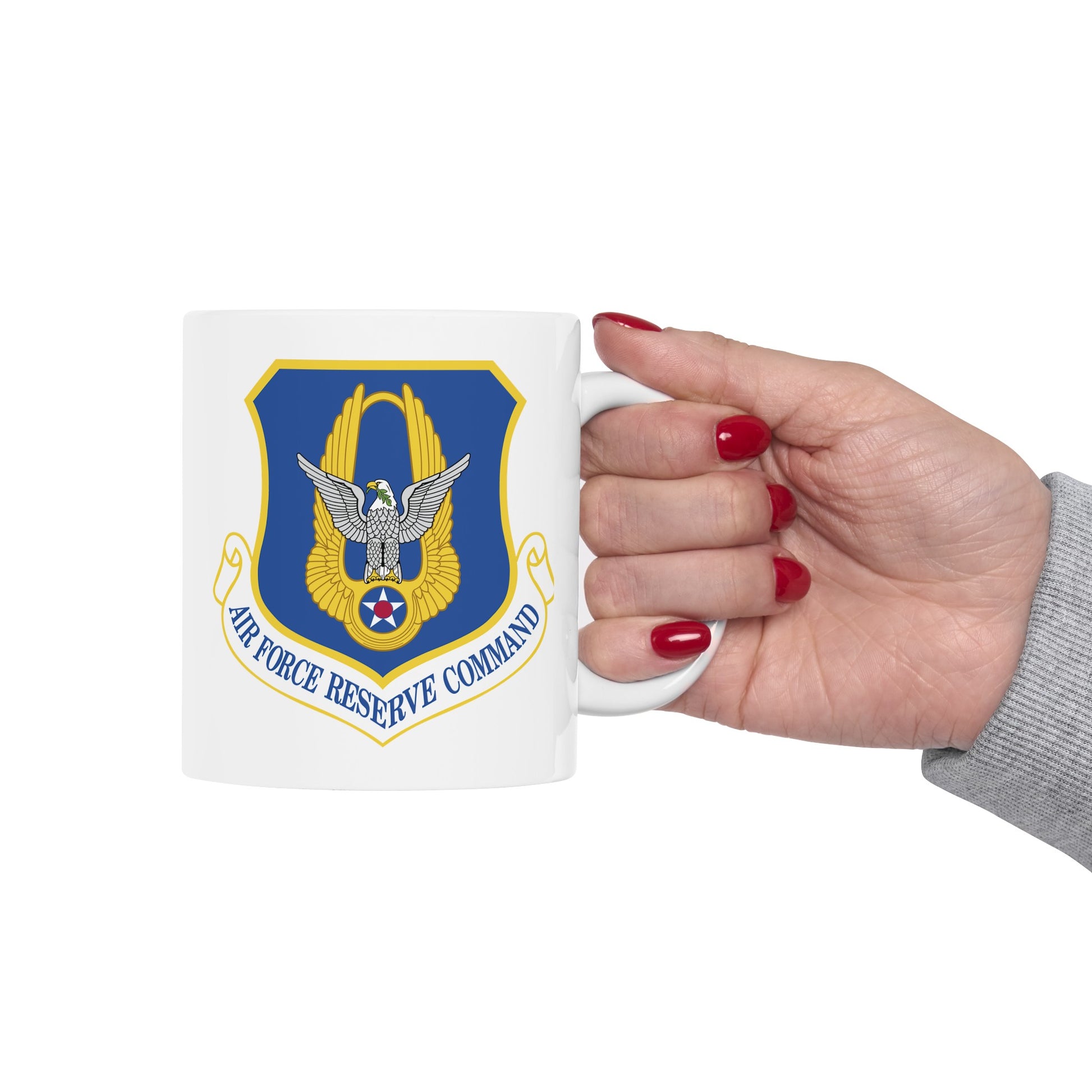 Air Force Reserve Command - Double Sided White Ceramic Coffee Mug 11oz by TheGlassyLass.com
